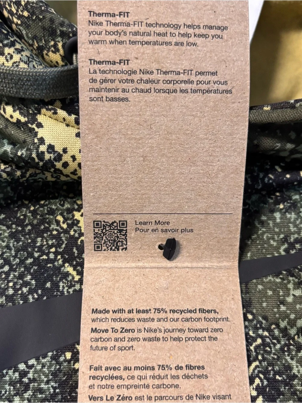 Nike Therma-FIT Men’s Camo Fleece Training Pullover Hoodie NWT Size Large